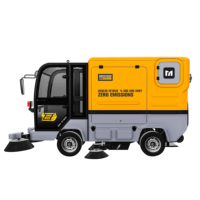 Balayeuse de voirie électrique haute performance MN-S1800 16000m²/h, batterie lithium 72V 280Ah, balayeuse industrielle autoportée pour usine