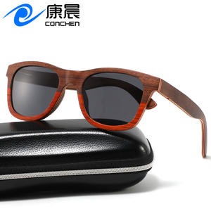 Gafas de Sol de Madera Unisex con Lentes Polarizadas TAC UV400, Montura Ovalada Clásica, Cómodas, a la Moda, Protección Solar - Product Image 2