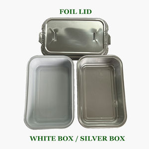 Boîte d'emballage alimentaire en aluminium pour <span class=keywords><strong>avion</strong></span>, compatible four à réchauffement, pour <span class=keywords><strong>repas</strong></span> de compagnie aérienne, barquettes alimentaires pour <span class=keywords><strong>avion</strong></span>, récipient alimentaire, barquette à emporter pour le riz - Product Image 5