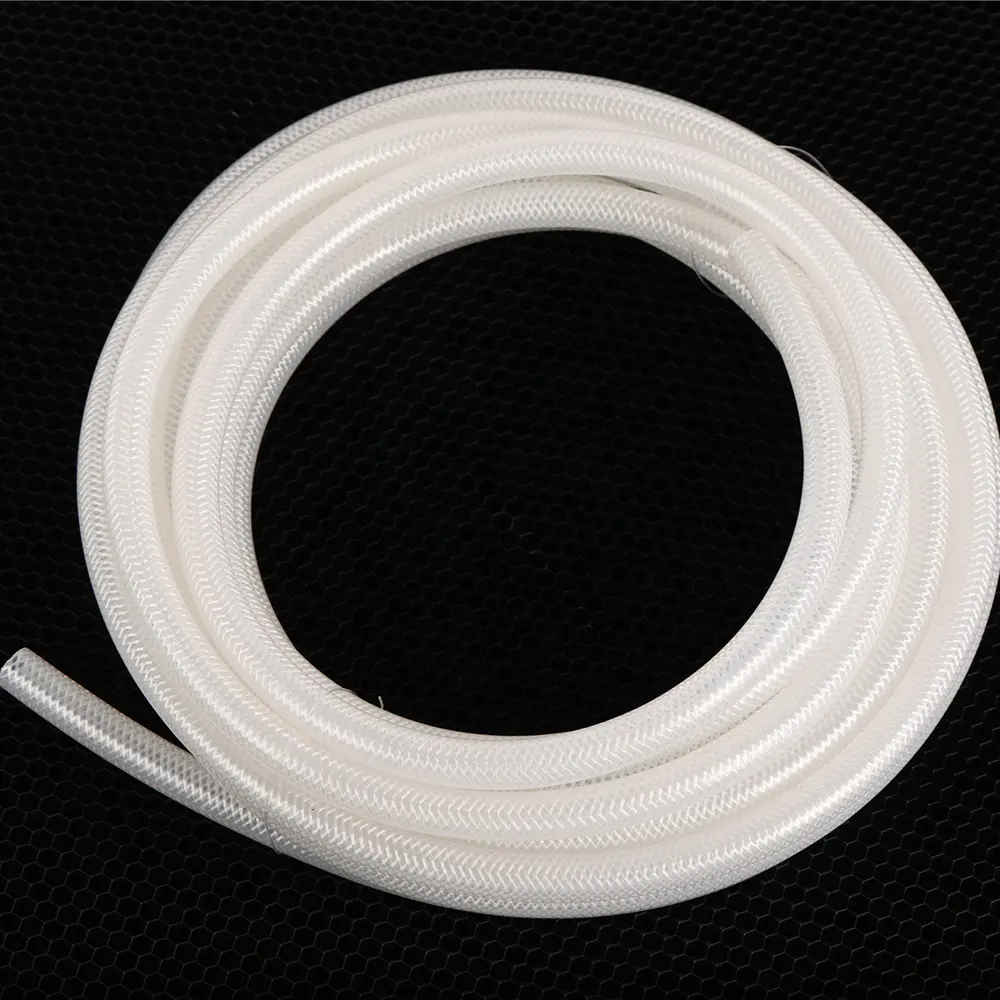 Factory High Quality Transparent Flexible Food Grade Beer Braided Silicone Tube Hose