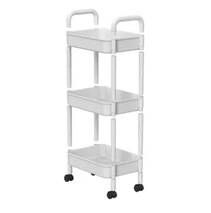 2-5 livelli organizzatore di giocattoli per spezie supporto per frutta e verdura unità di scaffalature bagno Rack di stoccaggio in plastica carrello da cucina in porcellana carrello