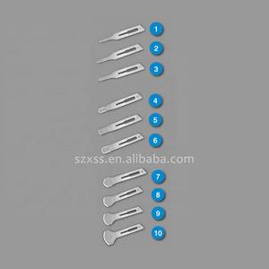 Wegwerp Medische Grade Koolstofstaal Stitch Cutter Geen. 3 Afneembare Chirurgische Scalpel Mes Handvat En Messen - Product Image 5