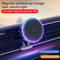 Support de téléphone portable pour voiture Chargeur magnétique sans fil 15W pour iPhone 16 15/14/13/12/12 series