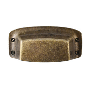 Rectangle Zinc Alloy Drawer Handle Bronze Traditional Durable Hardware Accessory - Product Image 5
