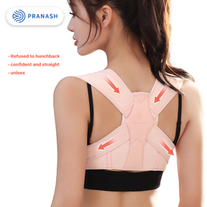 De Hele Dag Comfort Ademend Vermogen Vrouwen Onzichtbare Houdingscorrector In Roze Huidskleur Houdingcorrectie Pijnverlichting - Product Image 2