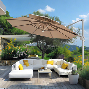 Muebles de exterior <span class=keywords><strong>Jardín</strong></span> Toldo doble Paraguas Voladizo Sombrilla grande 2,5*2,5 m Patio Sombrilla <span class=keywords><strong>Sombrillas</strong></span> económicas - Product Image 6