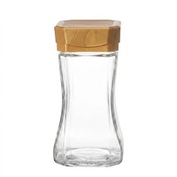 Pot de stockage en verre transparent pour grains de café instantanés lyophilisés épaissis, pot à thé et bonbons, bouteille distributrice, boîte scellée pour poudre de café