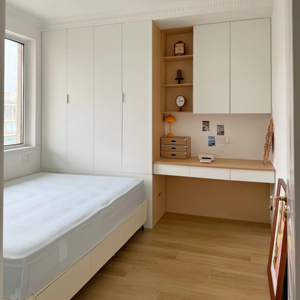 <span class=keywords><strong>Letto</strong></span> Multifunzionale Salvaspazio in Legno Moderno con Scrivania e Armadio Combinati per Camere <span class=keywords><strong>da</strong></span> <span class=keywords><strong>Letto</strong></span> e Uso per Bambini - Product Image 4