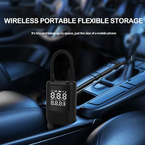 BAIMEIミニワイヤレス電気ポータブル充電式エアコンプレッサーポンプデジタルタイアーインフレーター自動車自転車用 - Product Image 2