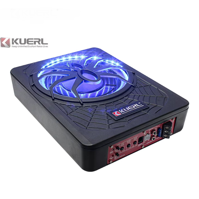 Spider Shape Subwoofer Under Seat Slim Woofer 10 Inch Subwoofer Car Audio SPL Active Power Car Subwoofer With App Light