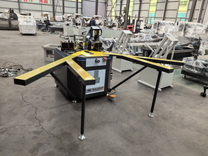 Harga pabrik tugas berat aluminium profil pintu jendela sudut mesin <span class=keywords><strong>Crimping</strong></span> sepenuhnya otomatis dengan Inti bantalan Motor Komponen - Product Image 3