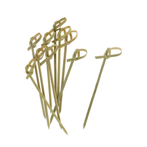 Brochetas de Bambú Desechables Multifuncionales con Mango Largo y Nudos para Cócteles, Frutas, Aperitivos y Ensaladas - Ecológicas y Económicas - Product Image 1