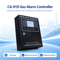 Contrôleur d'alarme de gaz CA-91D, type bus RS485, panneau d'alarme de fuite de gaz combustible pour système de détection de gaz GPL et gaz naturel