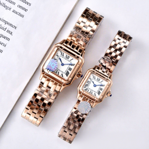 นาฬิกาข้อมือผู้หญิงแฟชั่นทรงเหลี่ยม รุ่น Foreign Trade Classic Cheetah VK Quartz สายสตีล ประดับเพชร ตัวเลขโรมัน กันน้ำ 50 เมตร - Product Image 4