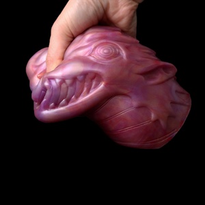 GEEBA Oral - Copa de succión de pene de boca grande para animales, tapón anal de simulación, molde de nalgas para masturbación masculina, juguete sexual de silicona para adultos - Product Image 5