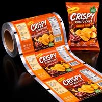 Película Laminada de BOPP/CPP para Envasado Flexible de Grado Alimenticio, en Rollo, Impresa, Resistente a la Humedad, Personalizada