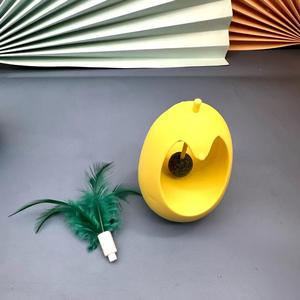 Juguete de Plástico para Mascotas 3 en 1: Bebedero, Bola de Menta para Gatos y Varita con Plumas para Estimulación, Suministros para Mascotas, Alivio del Estrés para Gatos - Product Image 2