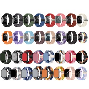 <span class=keywords><strong>Bracelet</strong></span> <span class=keywords><strong>tressé</strong></span> en nylon pour <span class=keywords><strong>Apple</strong></span> <span class=keywords><strong>Watch</strong></span> Band 40 41 42 44 45 46 MM <span class=keywords><strong>Bracelet</strong></span> à boucle magnétique pour IWatch Series 4 5 6 7 8 9 10 - Product Image 2