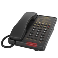 Téléphone filaire interphone moderne à ligne unique pour hôtels, en ABS étanche pour chambres d'hôtes