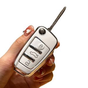 Coque de clé pliable 3 boutons pour <span class=keywords><strong>Audi</strong></span>, compatible avec A1, A3, <span class=keywords><strong>Q3</strong></span>, Q7, R8, A6L, TT - Product Image 5