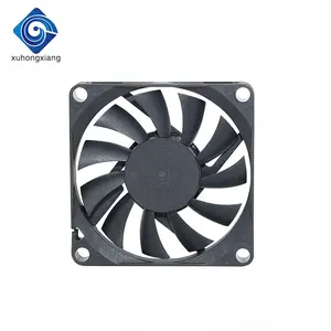 Soğutma fanı 4500RPM bilgisayar fanı yüksek hızlı DC 12V - 3 inç-boyut: 70x70x15mm siyah plastik serbest duran eksensel fanlar