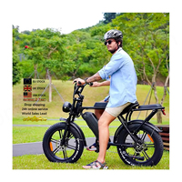 OUXI V8 C80 Fatbike alliage 20 pouces pneus à air vélo électrique 48v 250w Ebike vintage électrique gros pneu E-Bike