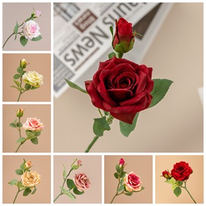 ดอกกุหลาบประดิษฐ์ CallaFloral ก้านเดี่ยว ทำจากโพลีเอสเตอร์ สำหรับตกแต่งภายในงานแต่งงาน สไตล์อินส์ - Product Image 3