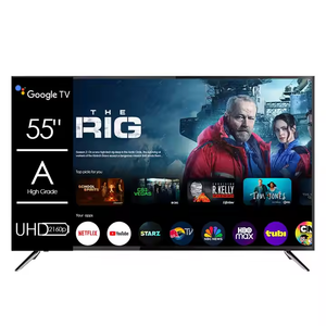 สมาร์ททีวี55นิ้ว LED 4K UHD โทรทัศน์จอแบน55 "นิ้ว Google weebos LCD TV skd CKD OEM ODM โรงงานขายส่ง - Product Image 1