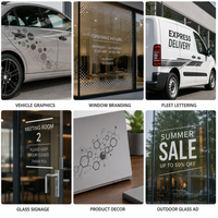 Rouleau de Vinyle Transparent Auto-Adhésif Amovible en Gros, Garantie 1 An Sans Résidu, Matériaux d'Impression pour Habillage de Voiture et Signalétique OEM