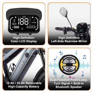 Vélo électrique 24 pouces GT24 Fatbike 250 Watt avec batterie intégrée pour livraison de repas - Entrepôt UE - Product Image 2