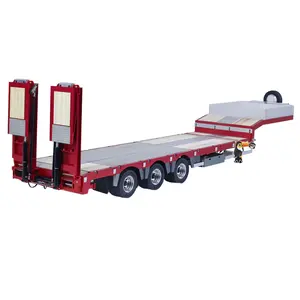 In Stock 1/14 Three-axle Gooseneck Metal Trailer NOOXION Model for RC DIY Tractor Truck Cars Toy Servo Painted TOUCAN HOBBY