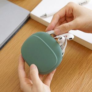 <b>Waterproof</b> <b>Silicone</b> Travel Makeup Bag Home Decor Coin Purse Cosmetic Storage Manager With Earbuds Slot - Product Image 1