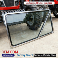 MINGXIN OEM ODM Nueva Ventana Lateral de Repuesto de Vidrio Templado y Aleación de Aluminio para Cabina de Tractor, Certificación EU, Modelo XCMG Hanvan