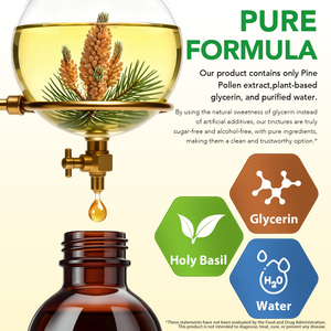 SOLOTREE Tetes Cairan Serbuk Sari Pinus Energi Alami, Menyeimbangkan Hormon, Meningkatkan Dukungan Nutrisi Secara Keseluruhan, Tetes Cairan Serbuk Sari Pinus - Product Image 5