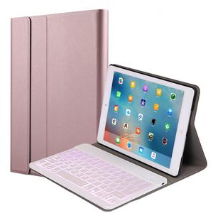 คีย์บอร์ดพร้อมเคสป้องกันสำหรับ iPad 9.7 นิ้ว 2018/2017/ iPad Pro 9.7 นิ้ว/ iPad Air1/<span class=keywords><strong>Air2</strong></span> 9.7 นิ้ว, ฝาครอบพร้อมคีย์บอร์ดแบบมีไฟแบ็คไลท์ BT - Product Image 3