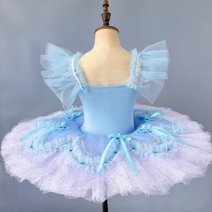 Nouvelle robe de ballet pour filles, costume de spectacle, petit cygne, jupe en gaze bouffante, jupe de tutu professionnelle pour enfants, <span class=keywords><strong>Belle</strong></span> au bois dormant - Product Image 5