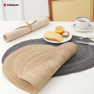 Braided Placemats <b>Table</b> <b>Mats</b> for Dining <b>Tables</b> Washable Heat Resistant Place <b>Mats</b> for Indoor Outdoor Use - Product Image 3