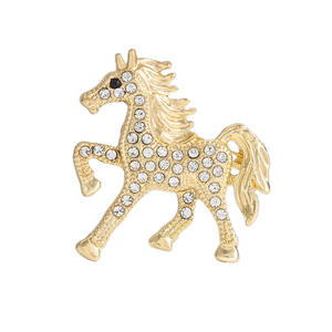 Rétro élégant strass zodiaque cheval broche personnalisé Animal charme pour hommes/femmes costumes empêche les vêtements montrant la <span class=keywords><strong>naissance</strong></span> - Product Image 5