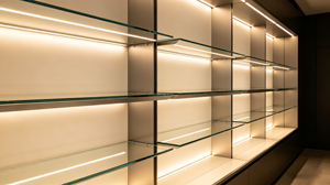 Design per Negozi al Dettaglio, Arredamento per Punti Vendita, Scaffali in <span class=keywords><strong>Vetro</strong></span>, Vetrina Espositiva, Espositore in <span class=keywords><strong>Vetro</strong></span> - Product Image 5
