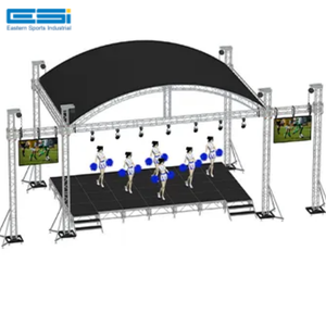 Sistema de armazón de techo curvado portátil de aluminio de alta carga ESI para pantallas y aplicaciones de escenario - Product Image 1