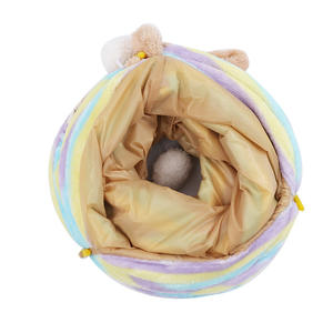USMILEPET Tunnel per Animali Domestici in Nylon Vendita Calda Giocattolo Colorato Ecologico Stile Classico per Addestramento Agilità di Gatti e Gattini - Product Image 6