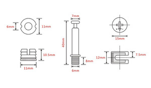 Connecteur <span class=keywords><strong>de</strong></span> meubles à came excentrique, goujons en acier, écrous, boulons, vis <span class=keywords><strong>de</strong></span> suspension, raccords <span class=keywords><strong>de</strong></span> cuisine, design <span class=keywords><strong>moderne</strong></span>, efficace - Product Image 6
