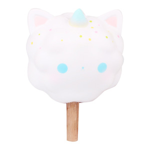 ตุ๊กตายูนิคอร์นแมวสีขาวนุ่มนิ่ม ของเล่นบีบ TPE คืนตัวช้า บรรเทาความเครียด ตกแต่งโต๊ะทำงาน สำหรับเด็กอายุ 5-7 ปี ใช้ได้ทั้งเด็กชายและเด็กหญิง - Product Image 2