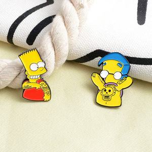 Ingrosso Spille in Metallo Smaltate, Serie Cartoon, Creative e Divertenti, Artigianali, Personalizzate, Serie Poke Moon, Simpsonsss, In Promozione - Product Image 3