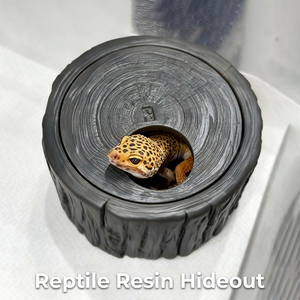 Cueva de Resina para Reptiles, Escondite para Geckos y Lagartos, Toca Artificial para Escorpiones, Serpientes y Arañas, Decoración para Terrarios y Hábitats de Reptiles - Product Image 1