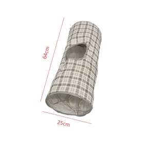 Túnel interactivo para mascotas de juego Diario para gatos y perros, tela de poliéster ecológica a cuadros, animales pequeños, fácil de abrir y doblar, juguete para perros y gatos - Product Image 5