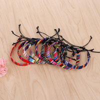 Bracelet arcs-en-ciel tissé à la main femmes hommes LGBT fierté Gay lesbienne Bracelets tressés Bracelet unisexe Couple amitié bijoux
