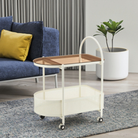 Table d'angle de salon de style nordique, petite table basse avec roulettes, couleur personnalisable, étagère de rangement pour canapé, table d'appoint en acier