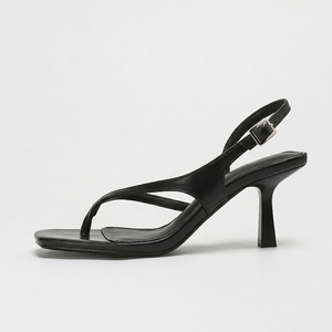 <span class=keywords><strong>Sandalias</strong></span> de tacón alto para mujer 1828-2 con punta abierta y tiras en el tobillo, tacón cuadrado suave con cierre de botón, estilo de caña alta para exteriores, ideales para el verano. - Product Image 4