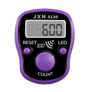LED Finger Tally Counter digitale elettronico Tasbeeh contatori pista giro portatile Clicker con anello cifre Display regalo - Product Image 1